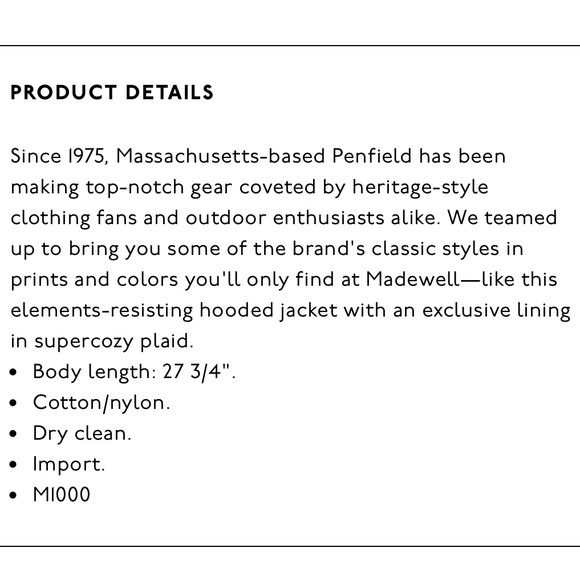 Madewell x Penfield Kasson Jacket, small - Picture 10 of 10